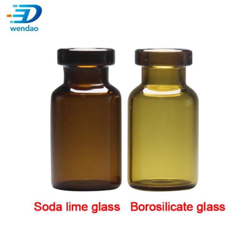 High Quality Airtight 1ml 2ml 5ml 10ml Sterile Glass Vial with Aluminum Cap Bottle for Injection