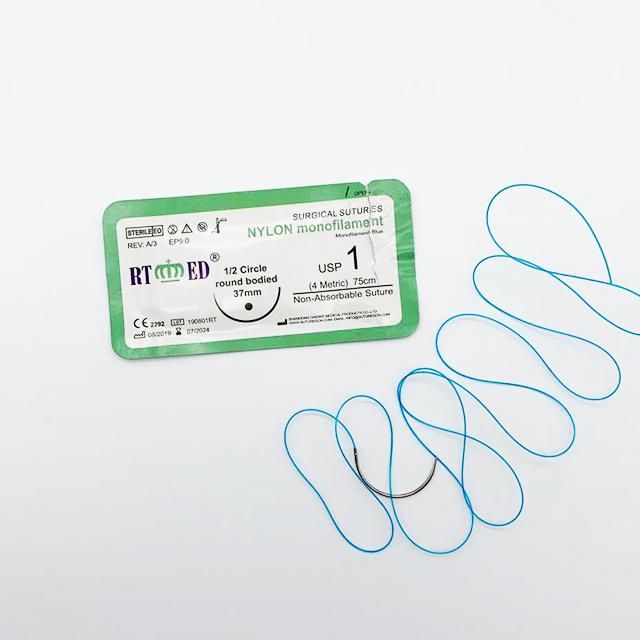 Medical Disposable Non-Absorbable Sterile Nylon Monofilament Surgical Sutures