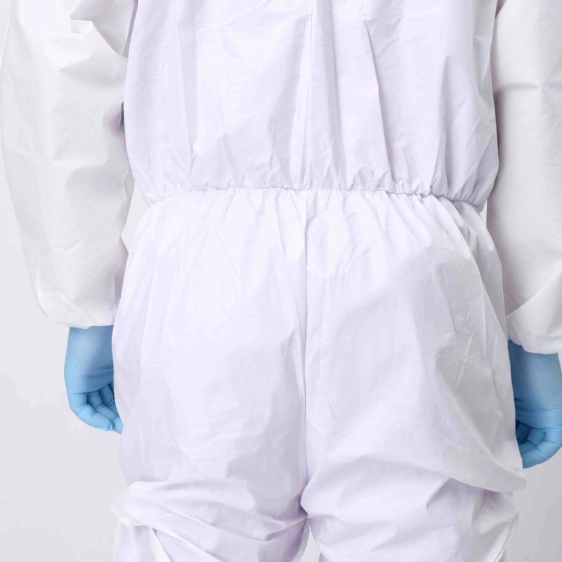 Guardwear ODM CE Cat III Type 4b/5b/6b Disposable PPE Gown Overall Protective Suit Safety Clothing Protective Clothing Coverall OEM