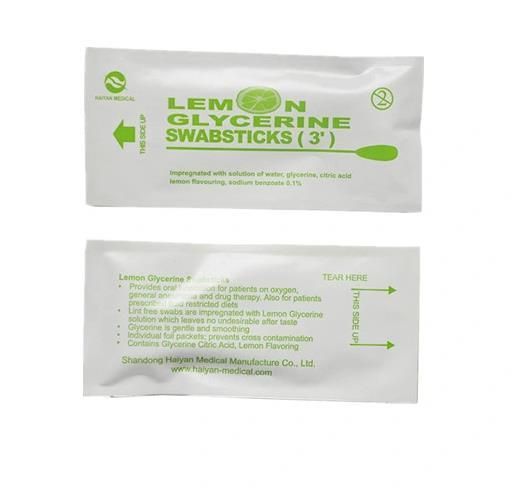 Medical Consumable Lemon Glycerine Swab Stick