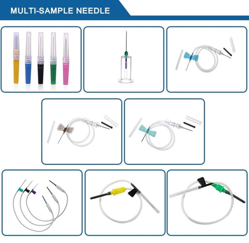 Disposable Blood Sample Non-Vacuum Blood Collection Tubes with Different Colors