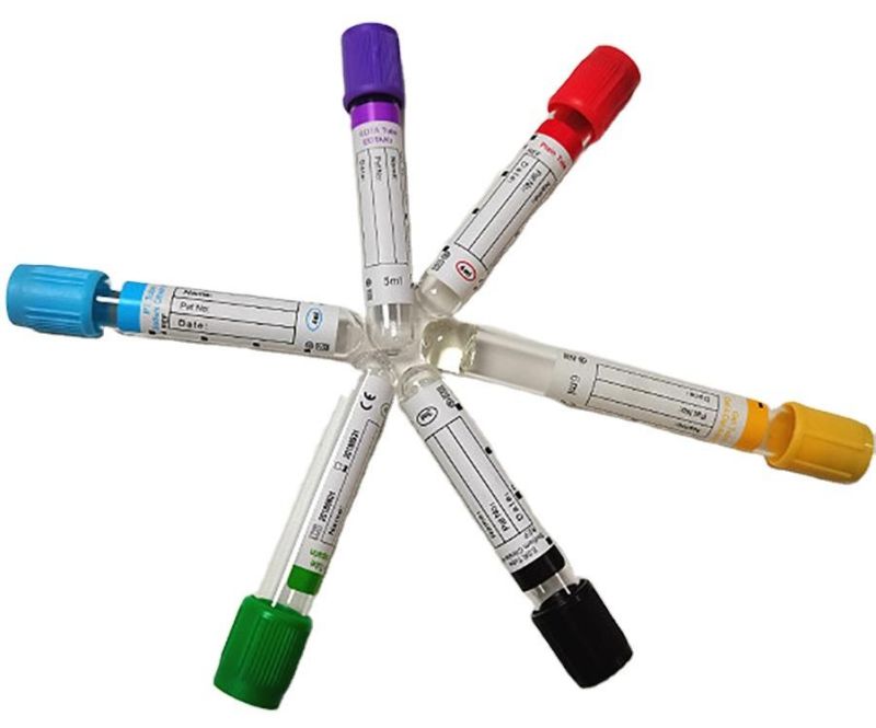 CE ISO Disposable Medical Non Vacuum EDTA K2 K3 Blood Test Collection Tube