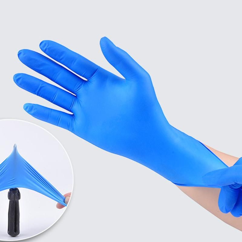 Disposable Medical Blue Nitrile Guantes De Nitrilo in Bulk