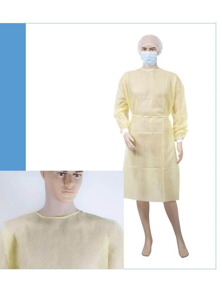 Waterproof Disposable PP Isolation Gowns with CE and ISO Certificate Supplier