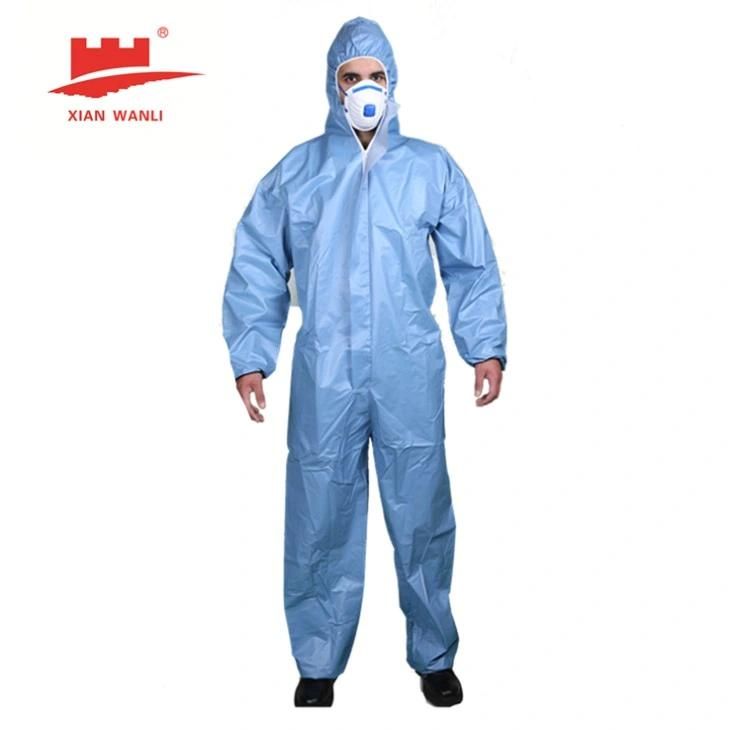 PPE Equipment Disposable Coveralls Clothing Safety Hazmat Suit