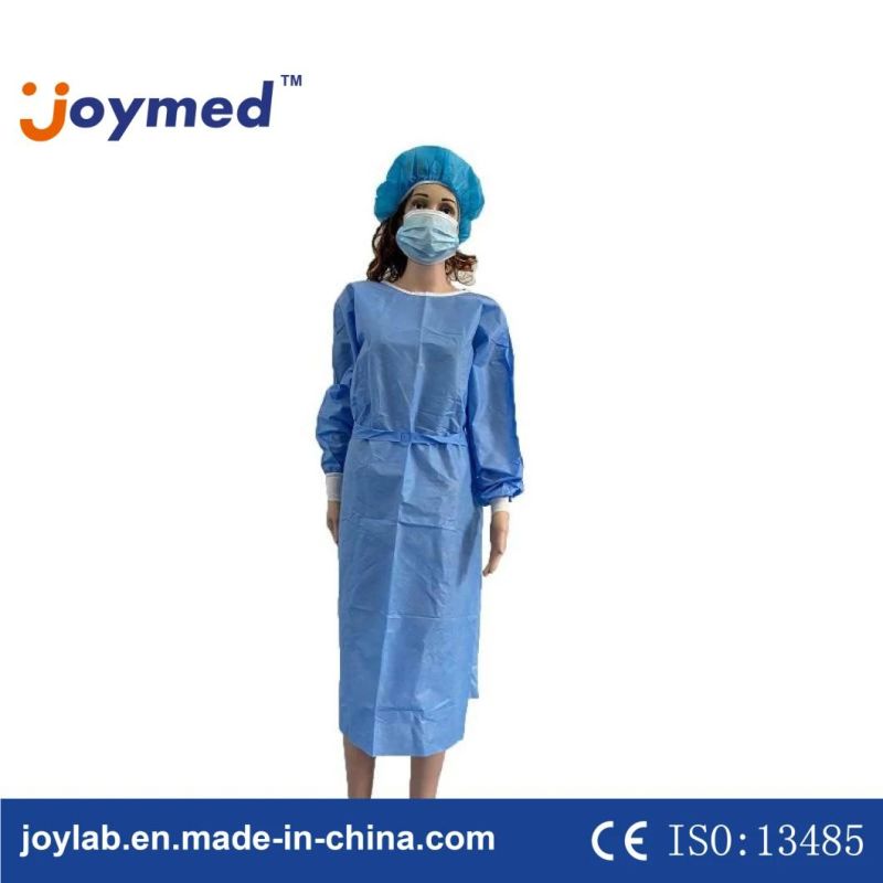 Disposable Isolation Gown AAMI Level 2 SMS Non Woven Isolation Gown