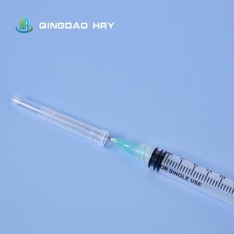 Disposable Medical 3ml Luer/Slip Lock Veterinary Injection Syringe with Needle & Safety Needle Fast Delivery