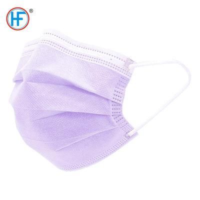 Mdr CE Approved Triple-Layer Filtration Disposable Masks Ear Loops &amp; Tie on with Nose Clip Face Mask