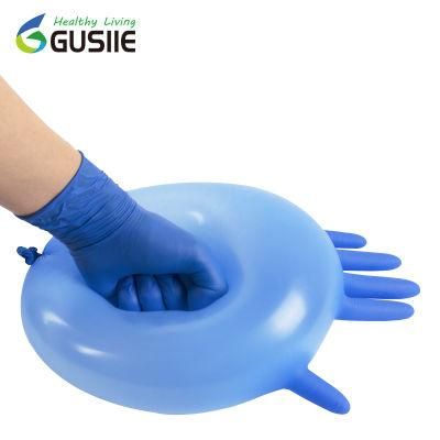 Disposable Medical Examation Safety Exam Blue Black Nitrile Gloves