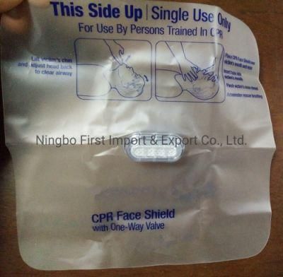 Medical Equipment Disposable Face PVC One-Way Valve CPR Mask