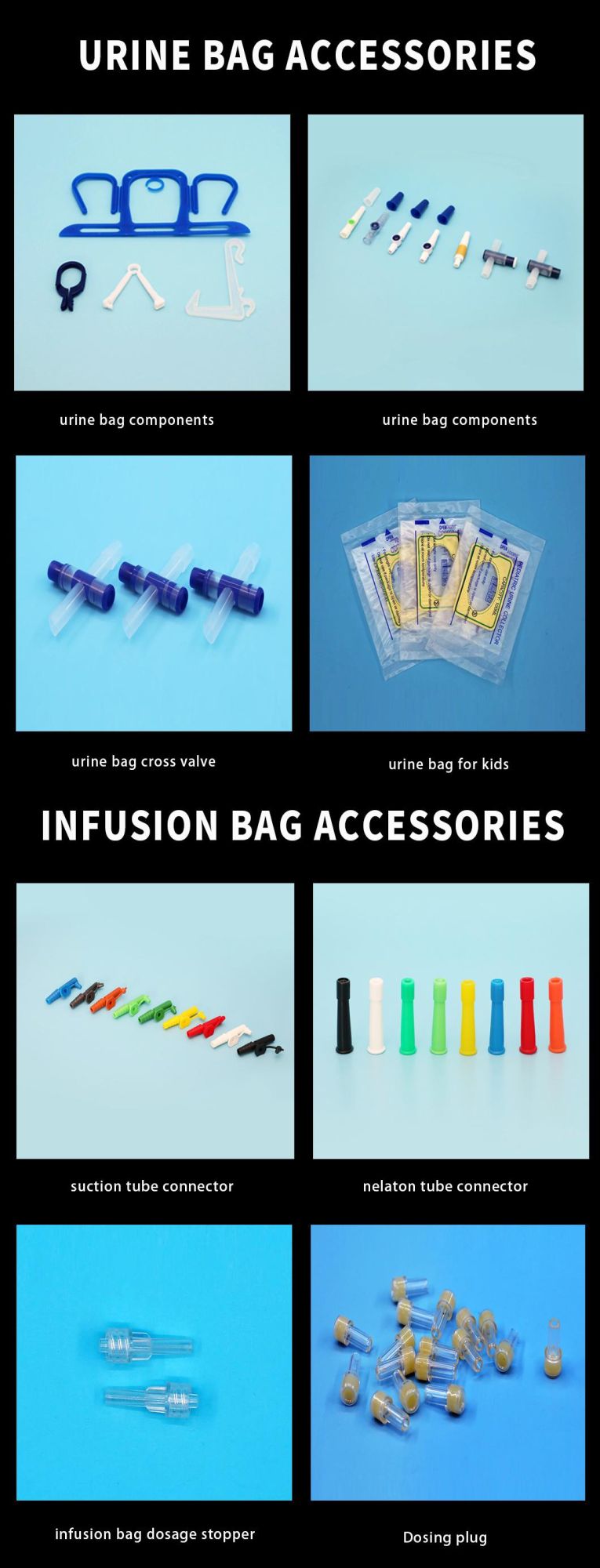 Hot Sale PVC Medical Consumables 50-3000 Two-Port PVC Infusion Bag