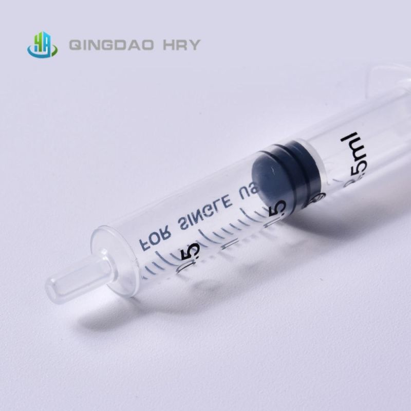 2.5ml Disposable Syringe Luer Slip Without Needle Manufacture with FDA 510K CE&ISO Improved for Vaccine Stock Products and Fast Delivery