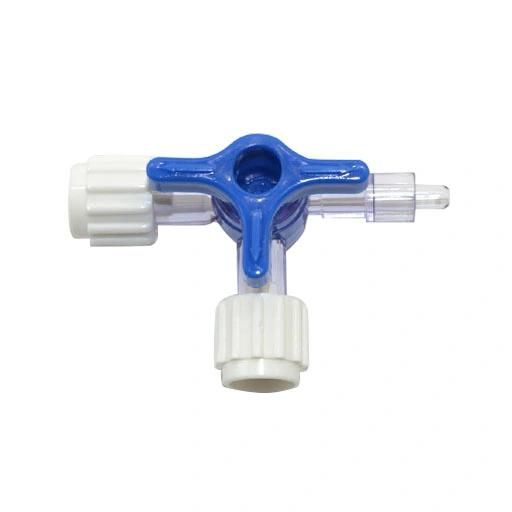 Medical Sterile High Quality PC PE ABS 3 Way Stopcock Connector Valve with Extension Tube