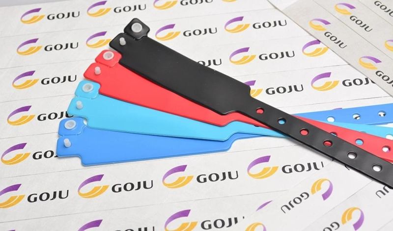 2021 Hot Sale Goju Waterproof PVC Bracelet Wristband with Different Bar Code