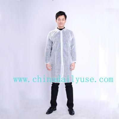 Protective Disposable Non Woven Lab Coat Workwear Medical Use