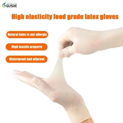 Disposable Latex Protective Gloves Safety Medical Examination Rubber Gloves