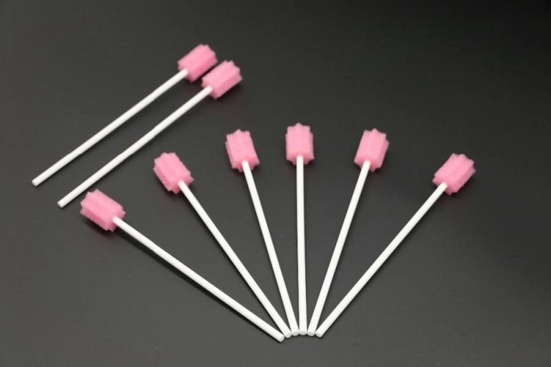 Disposable Medical Nursing Foam Tip for Elder Person Dental Foam Brush Oral Care Swab