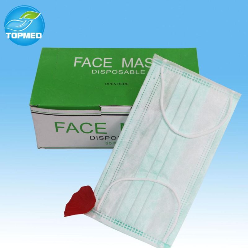 Disposable Nonwoven 3ply Face Mask for Medical Use Type Iir