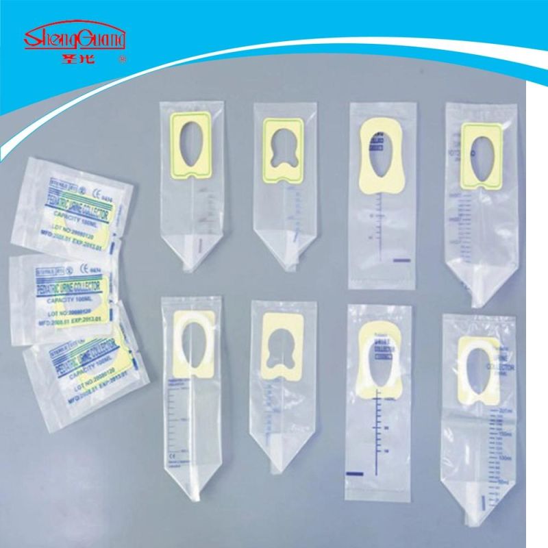 100ml 200ml CE ISO Approved Good Quality Medical Baby Pediatric Urine Bag