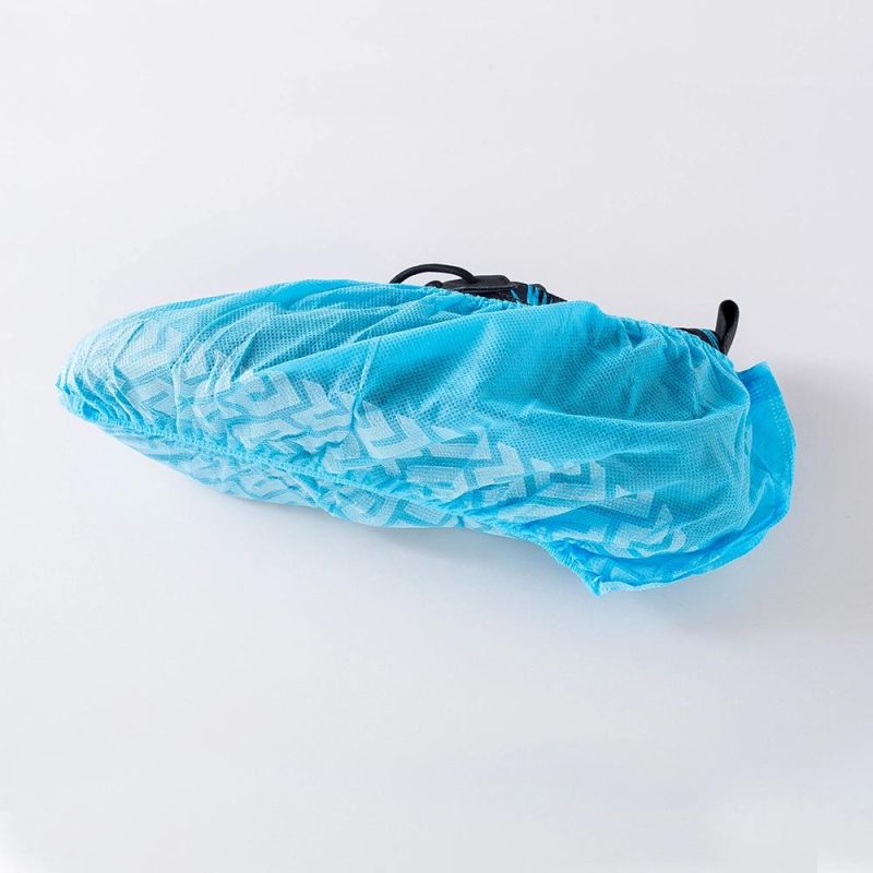 Non-Woven Waterproof Medical Disposable Plastic Shoe Cover with Print for Foot Protective