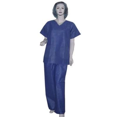 Dark Blue Hospital Clothing / Patient Gown / Scrub Suit