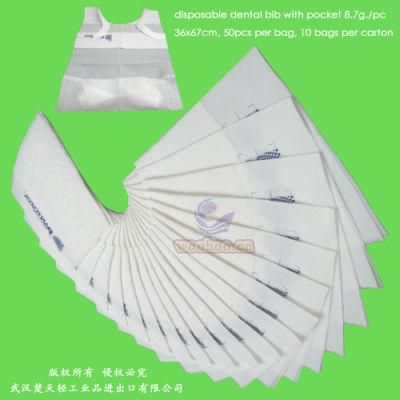 Disposable PE + Paper Dental Bib