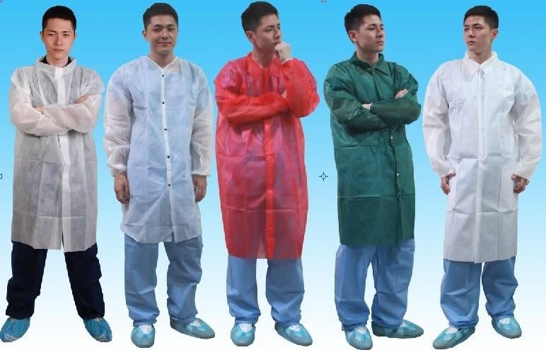 Non Woven Lab Coat Polypropylene Disposable Lab Coats