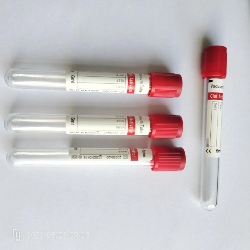 Blood Collection Tubes Clot Activator Tube (Clot Activator) Red Top