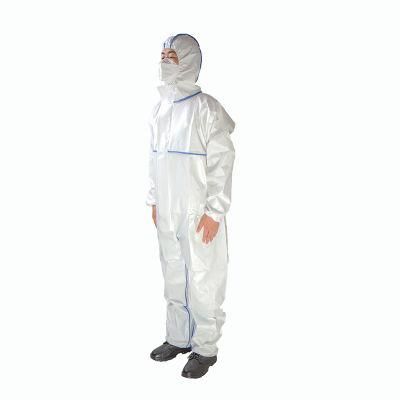 Guardwear OEM Hooded Chemical Suit Disposable Coverall Type 5/6 Sf Nonwoven Protective Coverall