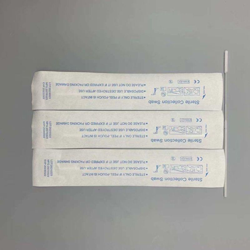 Sterile Transport Sample Collection Swab Nasopharyngeal Nylon Flocked Swab