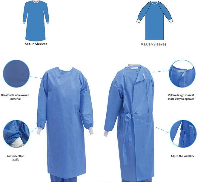 Anti-Bacteria Non Woven Fabrics Sterile Disposable Surgical Gown