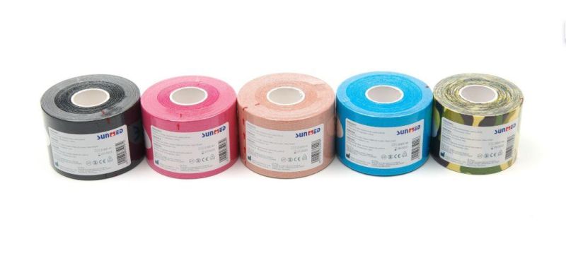 Kinesiology Tape Pre Cut with Cotton/ Synthetic/ Nylon