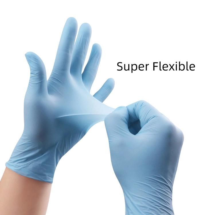 Heremefill Blue Powder Free Disposable Medical Gloves for Safe Thickening