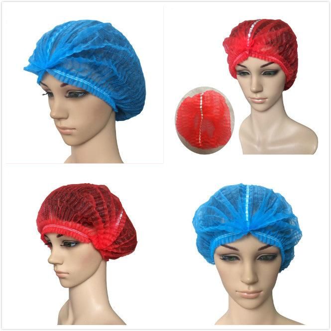 Disposable Bouffant Cap, Nonwoven SBPP, SMS Bouffant Cap