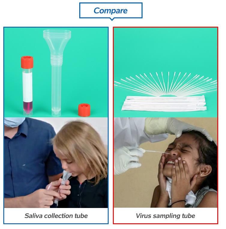 DNA/Rna Saliva Collector Collection Funnel with Tube Kit