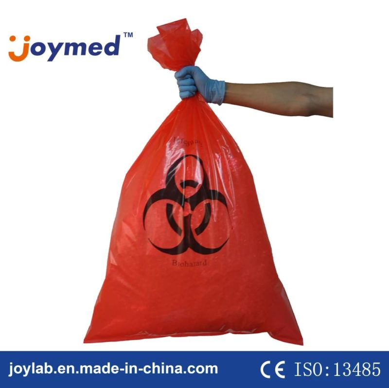 Custom Printing Strong HDPE/LDPE Medical Clinic Biohazard Waste Bags