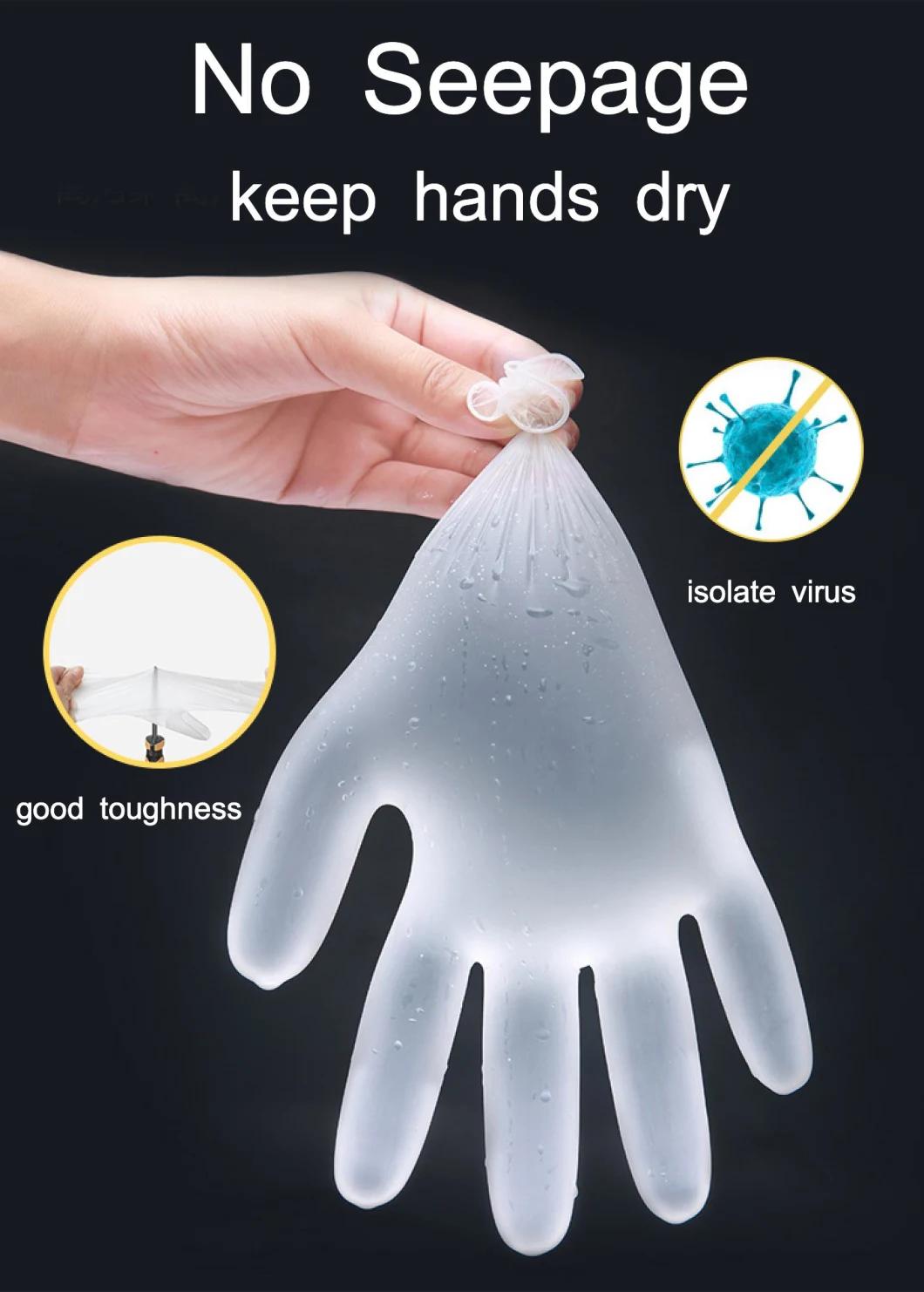 Powder Free Disposable Vinyl Examination Gloves PVC Gloves with CE FDA