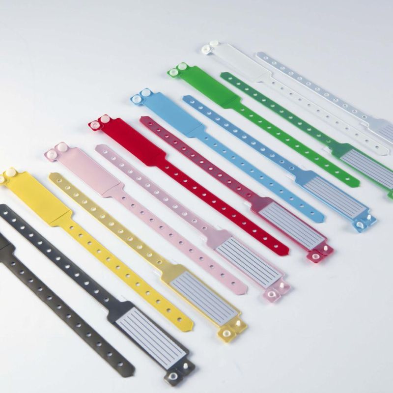 Disposable Hospital Insert Card Waterproof ID Bracelet for Adult