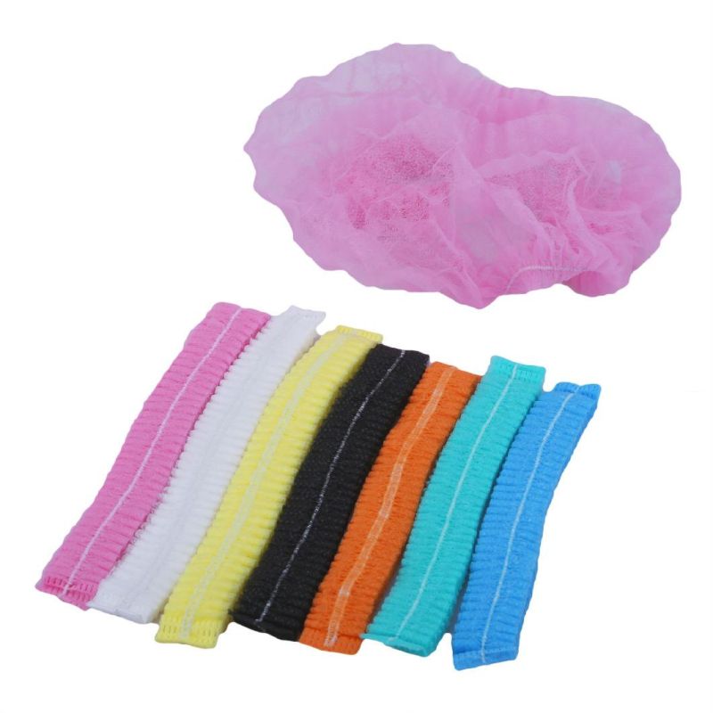 Disposable Nonwoven Medical Use Hairnets Cap Clip Cap Bouffant Cap