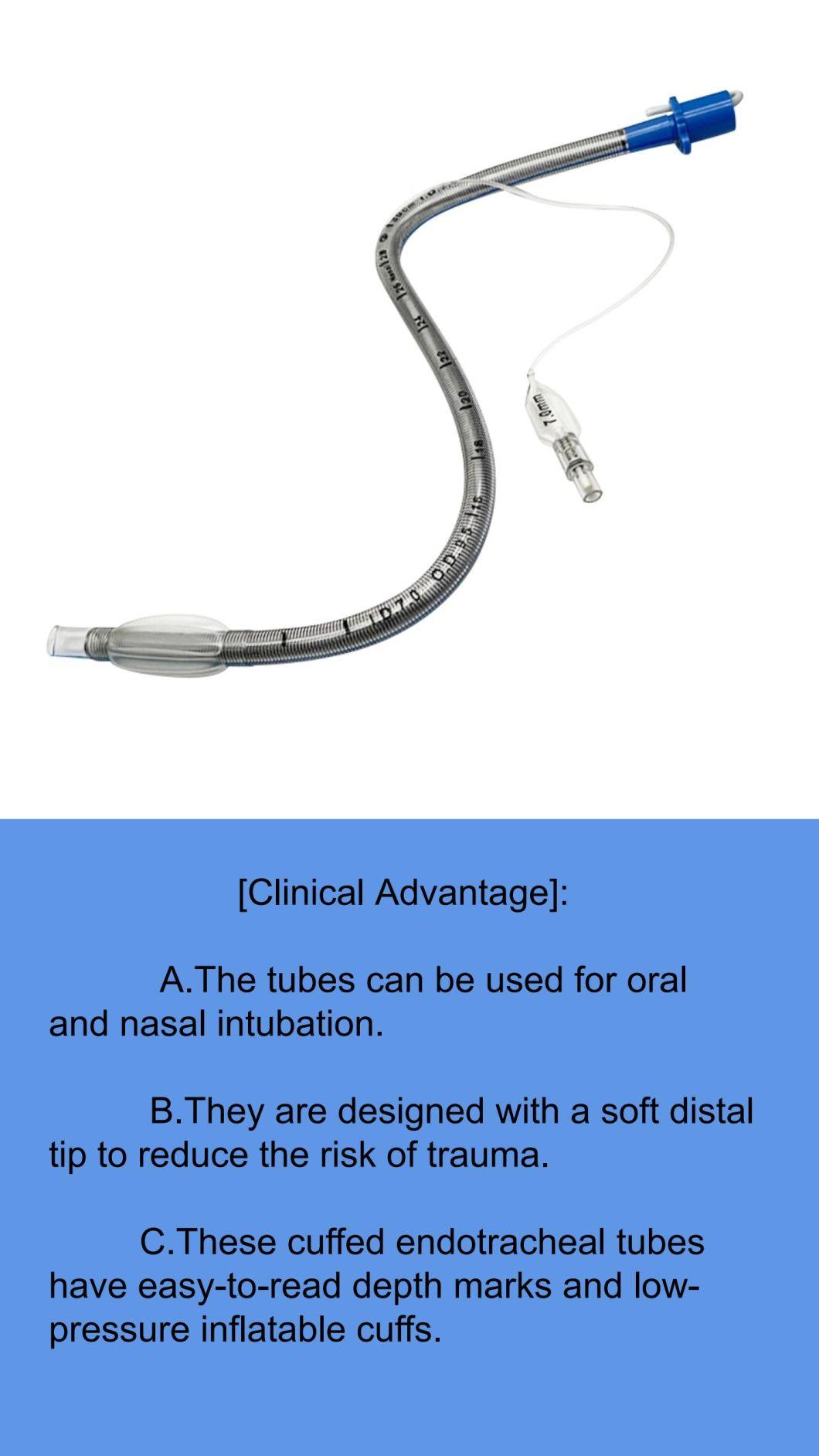 Medical Endotracheal Tube Disposable Reinforced Visual Endotracheal Tube