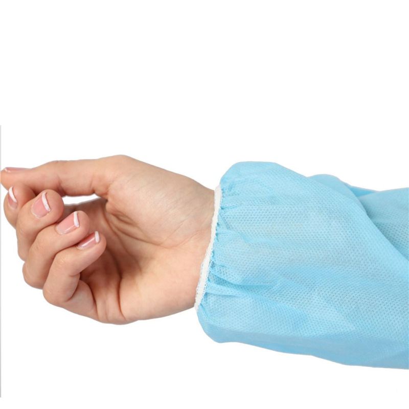 Good Feedback Blue Disposable Clothes Isolation Gown CPE Gown for Kitchen Dining Room Hospital