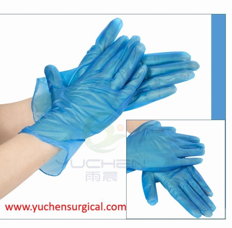 Hot Products Disposable Hand Vinyl Gloves Blue Powder Free Disposable Medical Examination Gloves