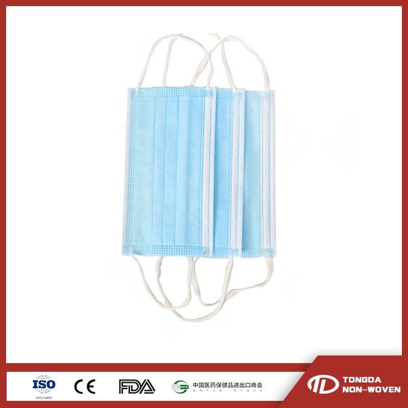 Consumable 3 Ply Surgical Disposable Face Mask