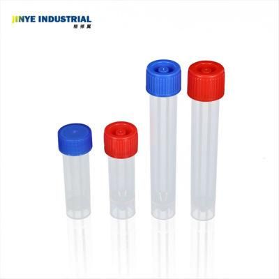 Graduated Plastic Cryovial Cryogenic Vial Tube Self Standing with Cap