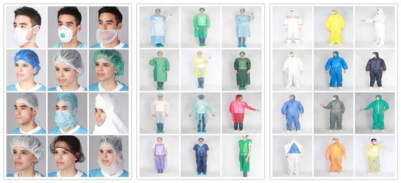 High Quality Disposable PP/SMS/PP+PE/CPE Isolation Gown Level 1/2/3/4 Gown