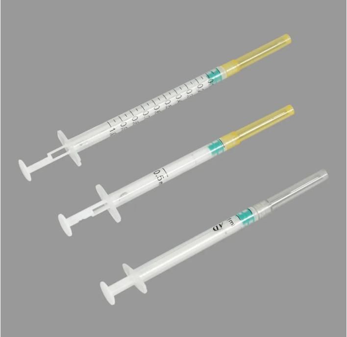 Plastic Sterile Disposable Syringe 1ml 2ml 3ml 5ml 10ml 20ml 30ml 60ml 100ml with CE & ISO Certificate