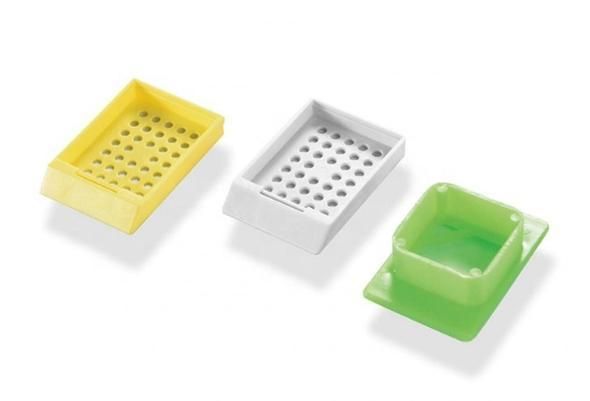 Laboratory Disposable Plastic Tissue Round Holes Embedding Cassette