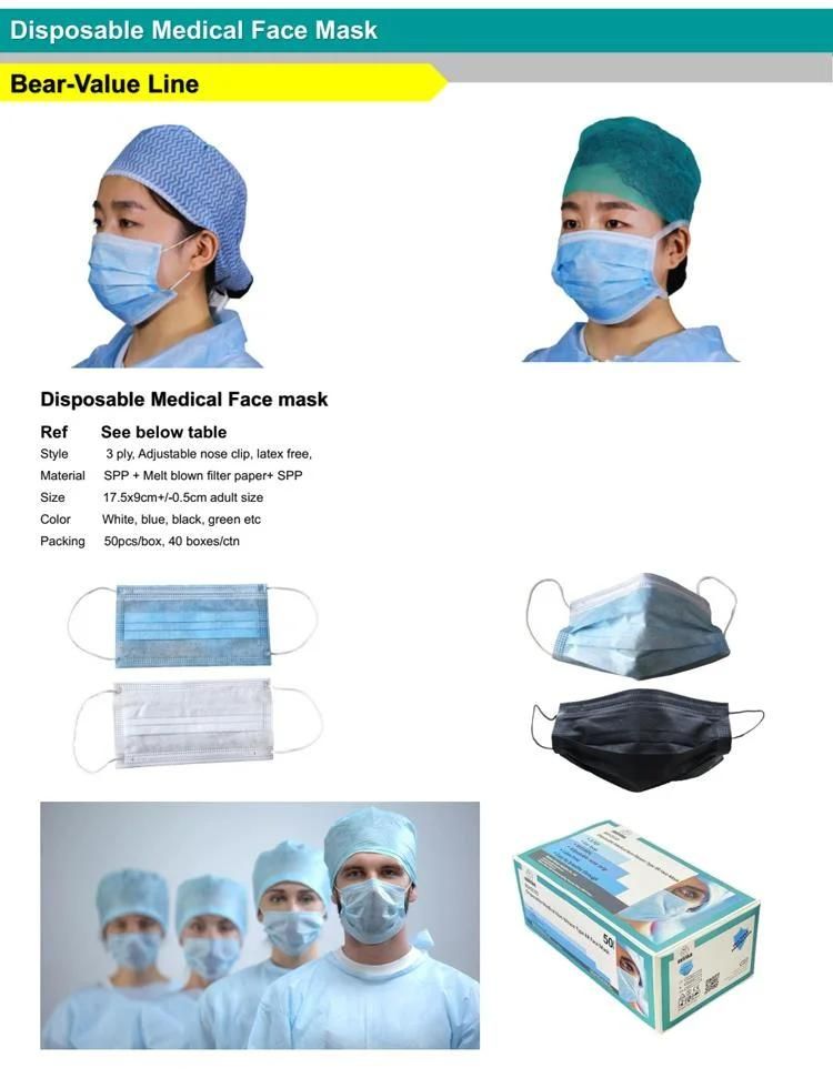 Type Iir Medical Face Mask with Earloop