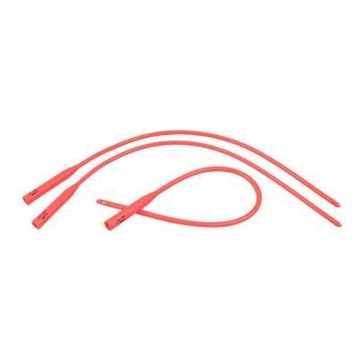 Sterile Red Latex Urethral Catheter for Single Use