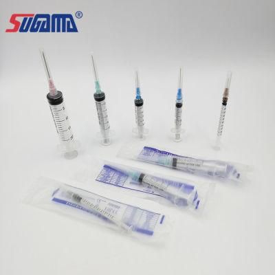 Custom Disposable Medical Sterile Auto-Destruct Safety Syringe